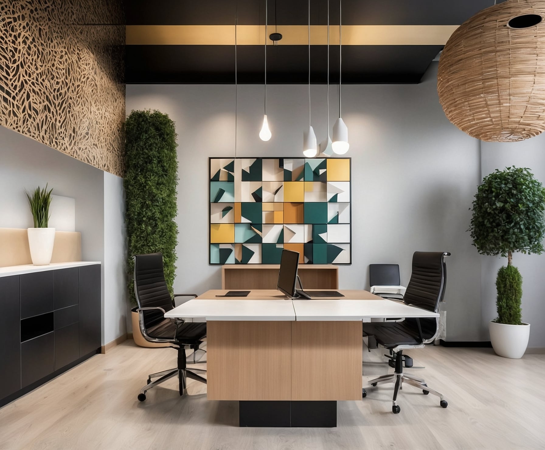 Instalación de vinilos decorativos en oficina