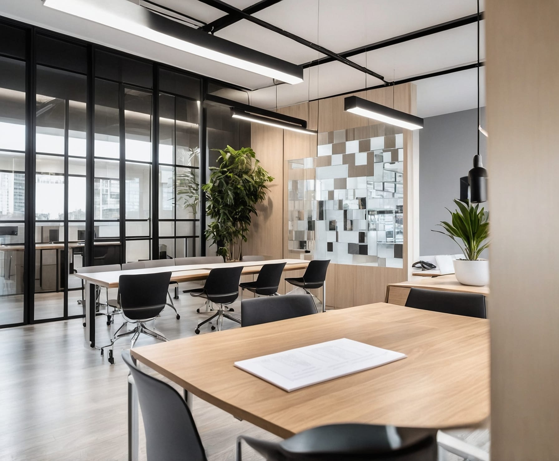 Diseño innovador de oficina con vinilos