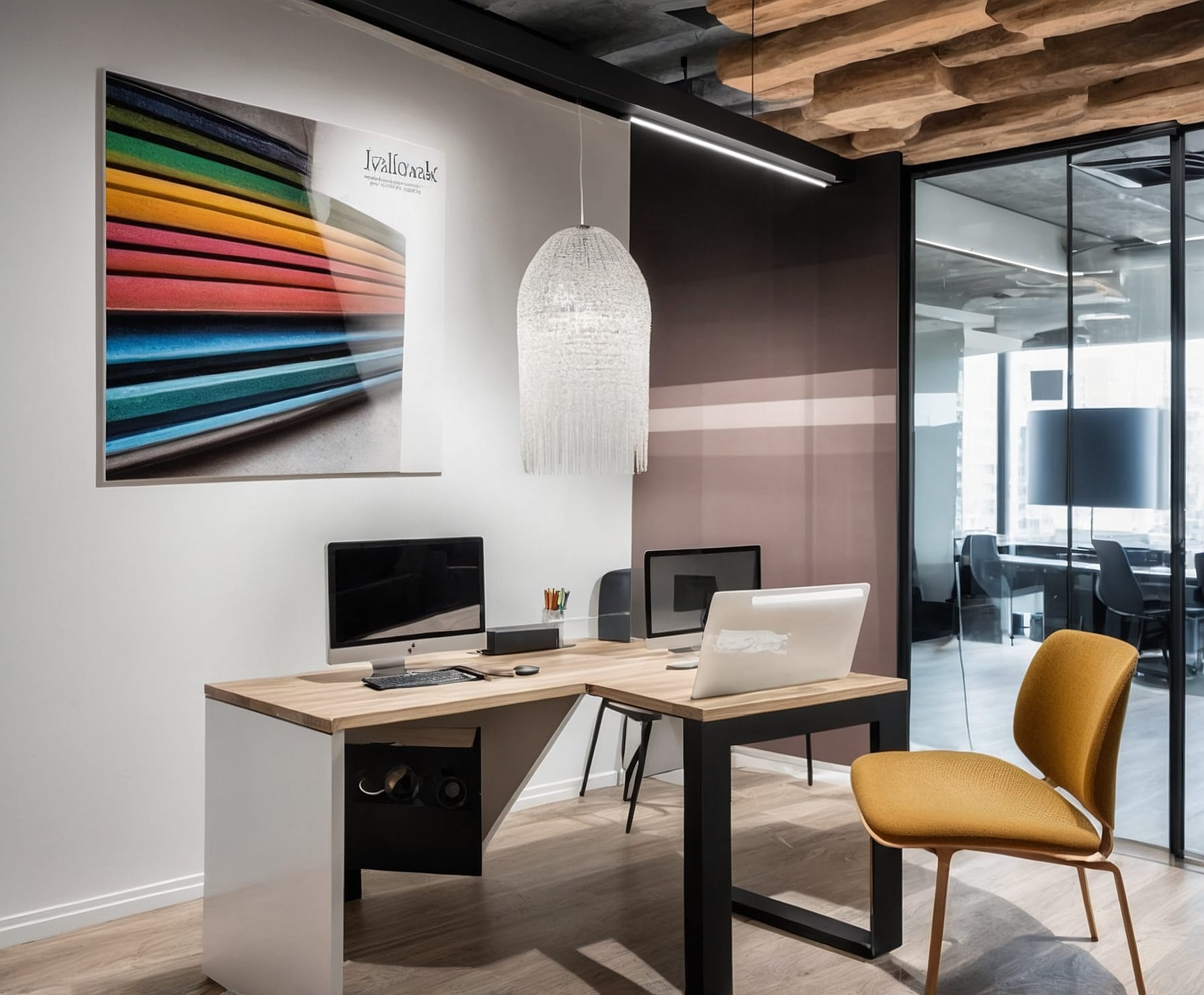 Vinilos decorativos modernos en espacios corporativos